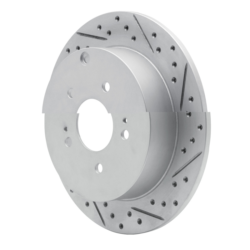 Mitsubishi Endeavor Brake Rotor (1) - Rear Right - DFC - Geoperformance Drilled & Slotted - `04-`11