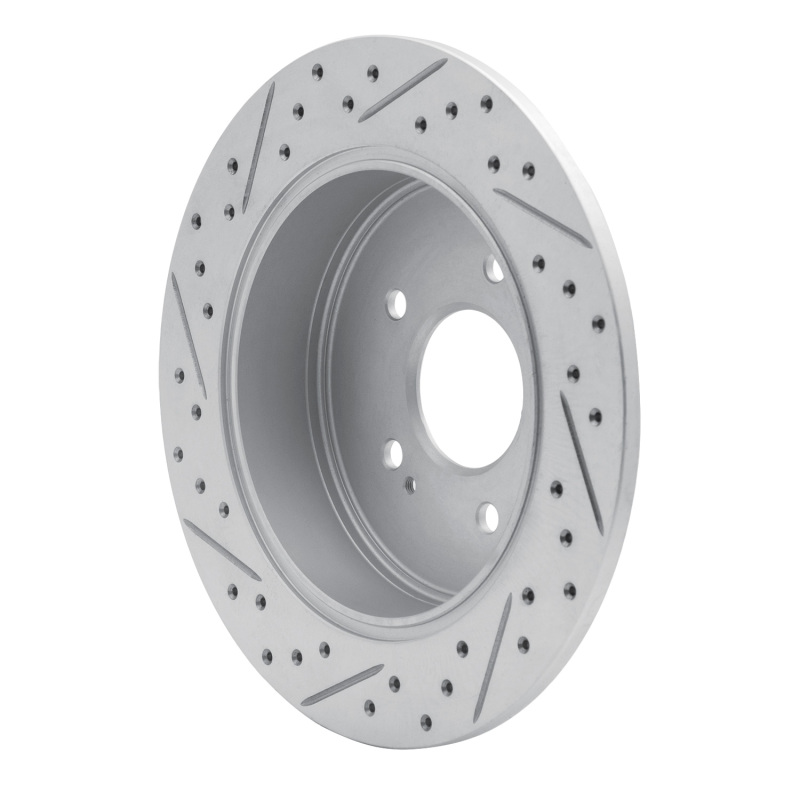 Mitsubishi Endeavor Brake Rotor (1) - Rear Right - DFC - Geoperformance Drilled & Slotted - `04-`11