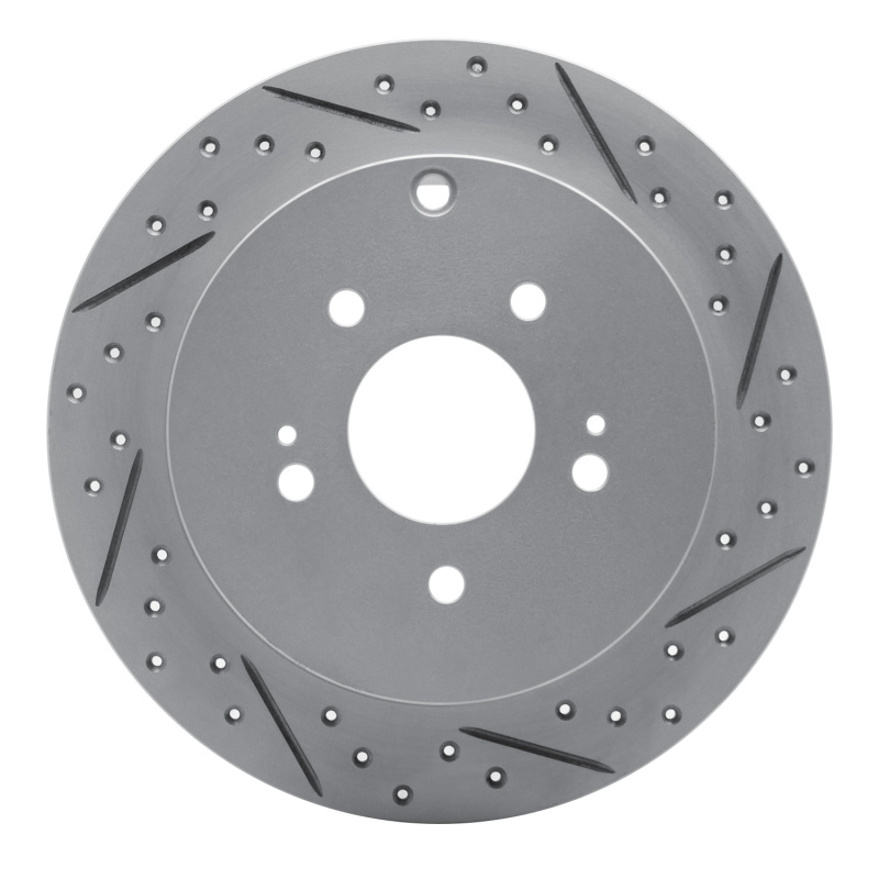 Mitsubishi Endeavor Brake Rotor (1) - Rear Right - DFC - Geoperformance Drilled & Slotted - `04-`11