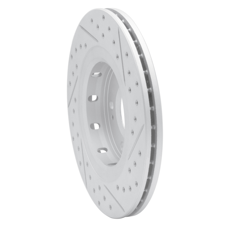 Mitsubishi Outlander Brake Rotor (1) - Front Left - DFC - Drilled & Slotted Geoperformance - `05-`22