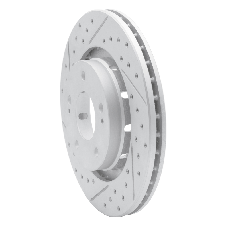 Mitsubishi Outlander Brake Rotor (1) - Front Left - DFC - Drilled & Slotted Geoperformance - `05-`22