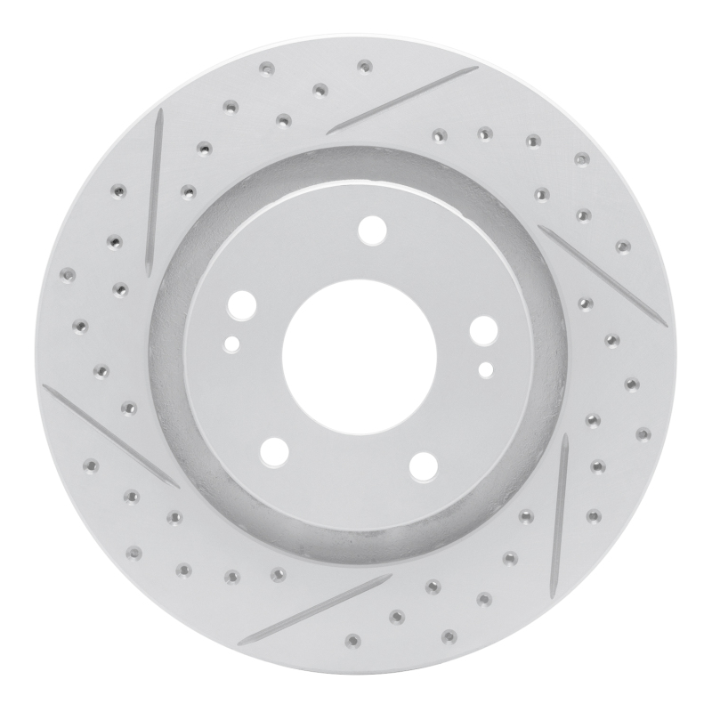 Mitsubishi Outlander Brake Rotor (1) - Front Left - DFC - Drilled & Slotted Geoperformance - `05-`22