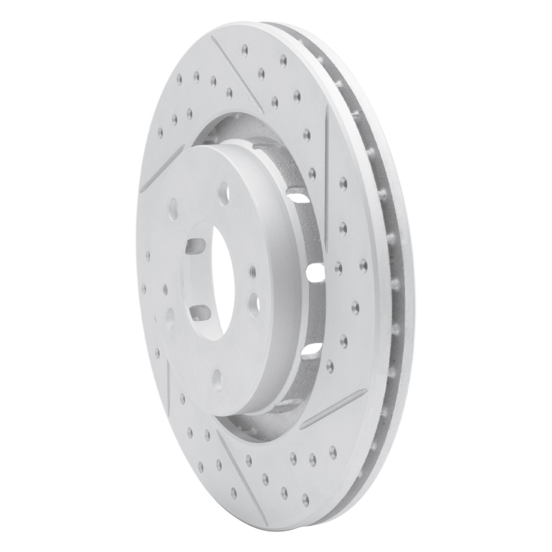 Mitsubishi Outlander Brake Rotor (1) - Front Right - DFC - Drilled & Slotted Geoperformance - `05-`22