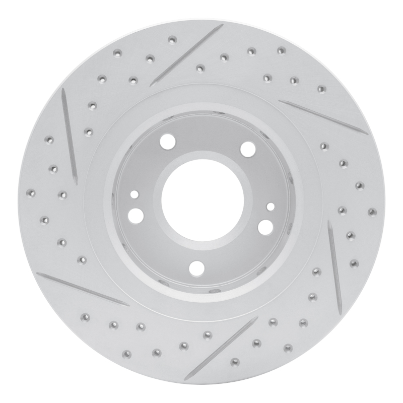Mitsubishi Outlander Brake Rotor (1) - Front Right - DFC - Drilled & Slotted Geoperformance - `05-`22