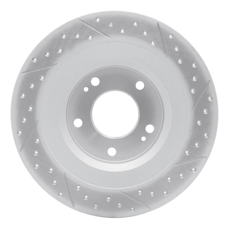 Mitsubishi Outlander Phev Brake Rotor (1) - Rear Left - DFC - Geoperformance Rotor - Drilled and Slotted - `13-`25