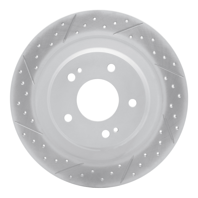 Mitsubishi Outlander Phev Brake Rotor (1) - Rear Left - DFC - Geoperformance Rotor - Drilled and Slotted - `13-`25