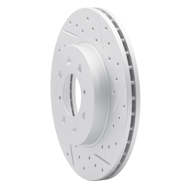 Dodge Attitude Brake Rotors (1) - Front Right - DFC - Drilled & Slotted Geoperformance - `16-`25