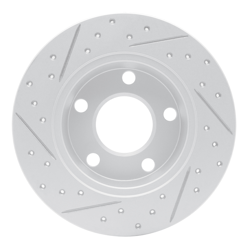 Audi A6 Quattro Brake Rotor (1) - Rear Left - DFC - Geoperformance Rotors - Drilled & Slotted - `99-`05