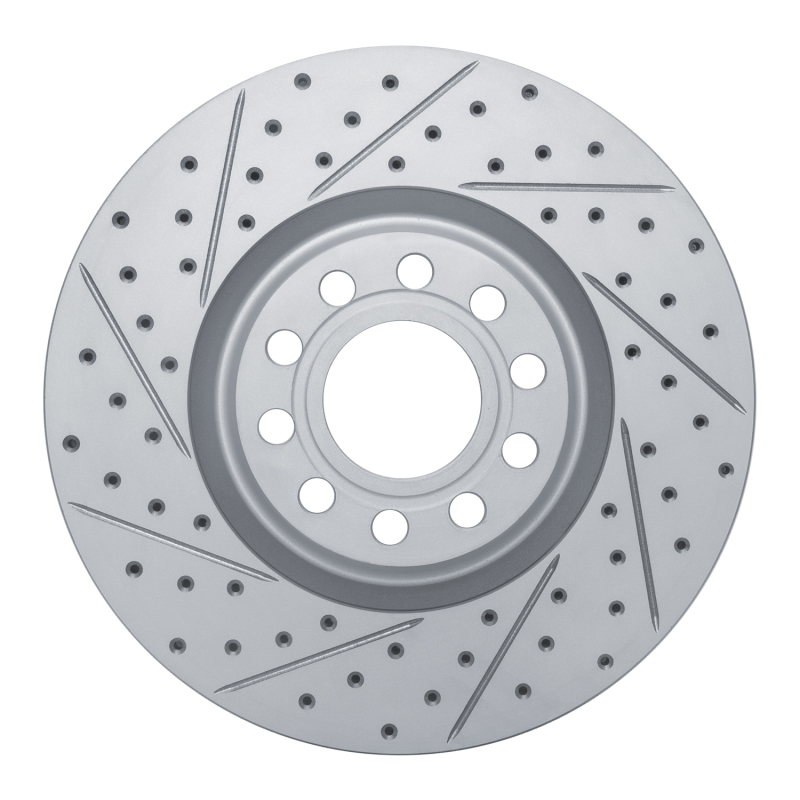 Audi S6 Brake Rotor (1) - Front Left - DFC - Drilled & Slotted Geoperformance - `99-`04