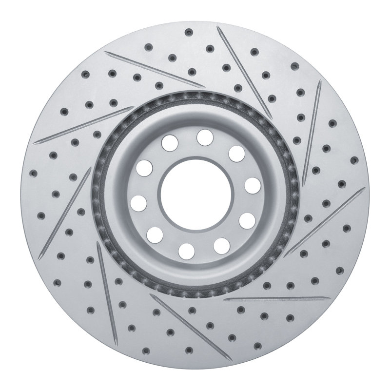 Audi S6 Brake Rotor (1) - Front Left - DFC - Drilled & Slotted Geoperformance - `99-`04