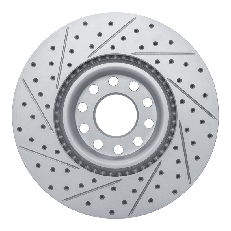 Audi A6 Quattro Brake Rotor (1) - Front Right - DFC - Geoperformance Drilled & Slotted - `99-`04