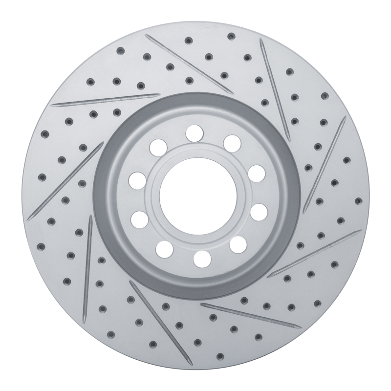 Audi A6 Quattro Brake Rotor (1) - Front Right - DFC - Geoperformance Drilled & Slotted - `99-`04