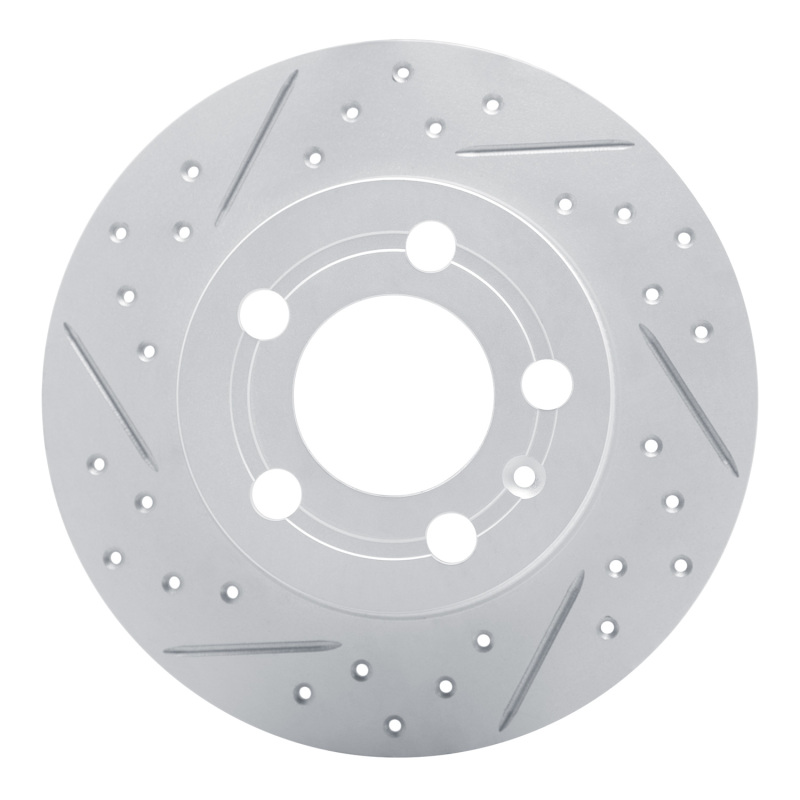 Audi TT Quattro Brake Rotor (1) - Rear Left - DFC - Geoperformance Rotor - Drilled and Slotted - `01-`06
