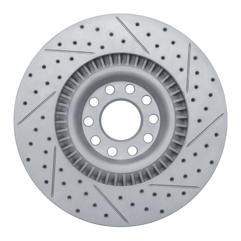 Audi S8 Brake Rotor (1) - Front Left - DFC - Geoperformance Drilled & Slotted - `01-`03