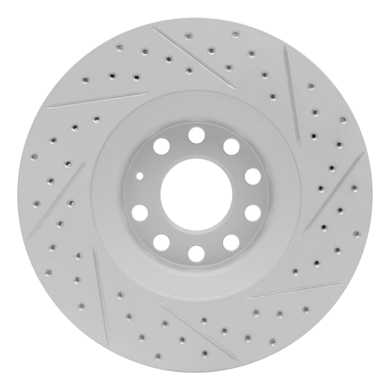 Audi Allroad Brake Rotor (1) - Front Left - DFC - Drilled & Slotted Geoperformance - `98-`09