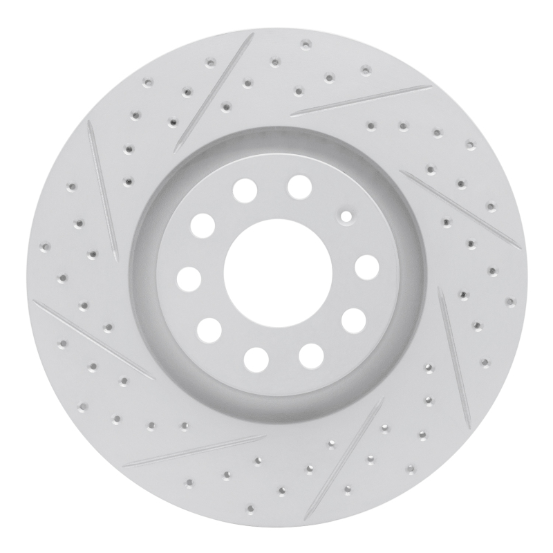 Audi Allroad Brake Rotor (1) - Front Left - DFC - Drilled & Slotted Geoperformance - `98-`09