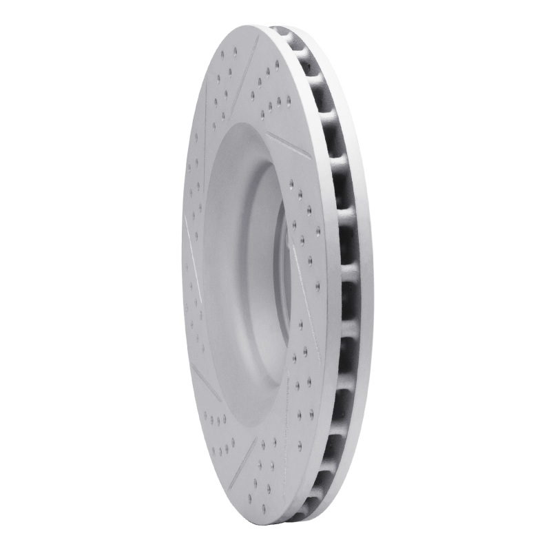 Audi A6 Quattro Brake Rotor (1) - Front Right - DFC - Drilled & Slotted Geoperformance - `05-`11