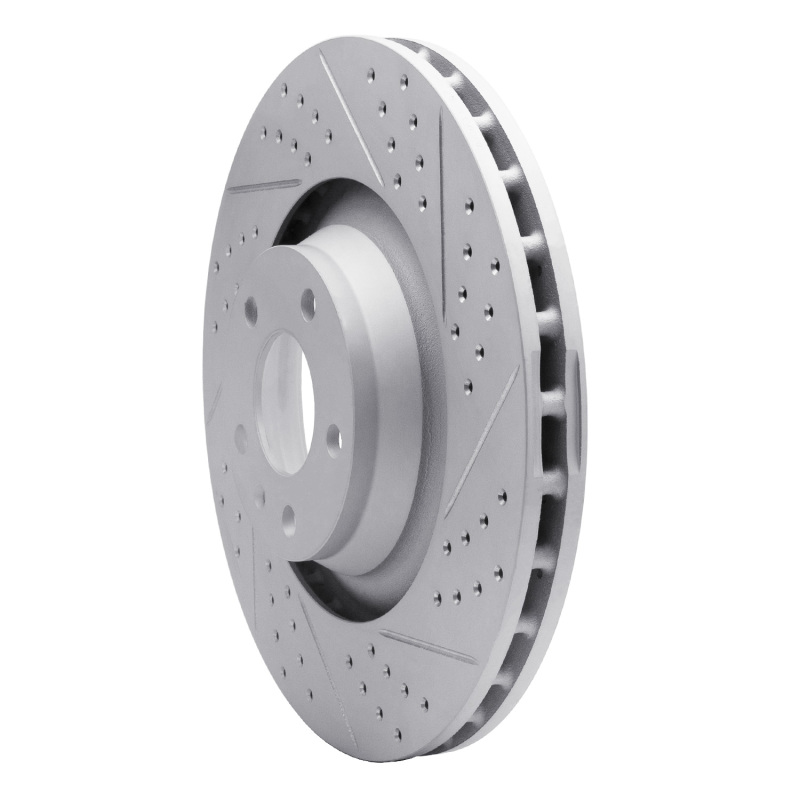 Audi A6 Quattro Brake Rotor (1) - Front Right - DFC - Drilled & Slotted Geoperformance - `05-`11