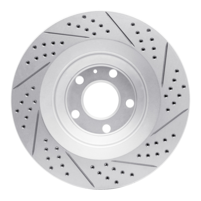 Audi A6 Quattro Brake Rotor (1) - Rear Left - DFC - Drilled & Slotted Geoperformance - `05-`11