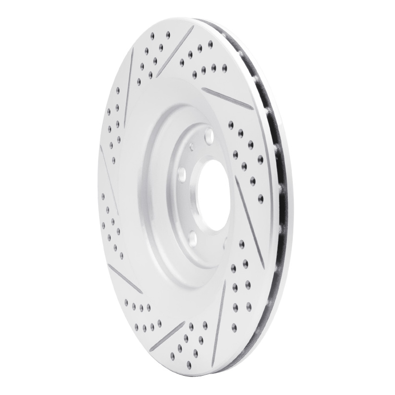 Audi A6 Quattro Brake Rotor (1) - Rear Right - DFC - Drilled & Slotted Geoperformance - `05-`11