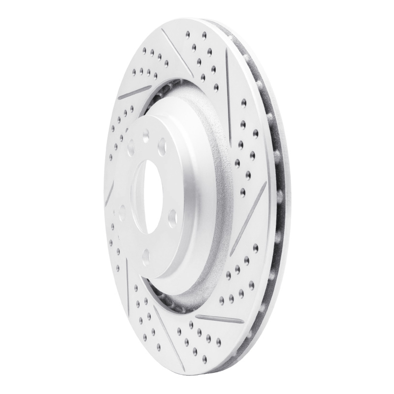 Audi A6 Quattro Brake Rotor (1) - Rear Right - DFC - Drilled & Slotted Geoperformance - `05-`11