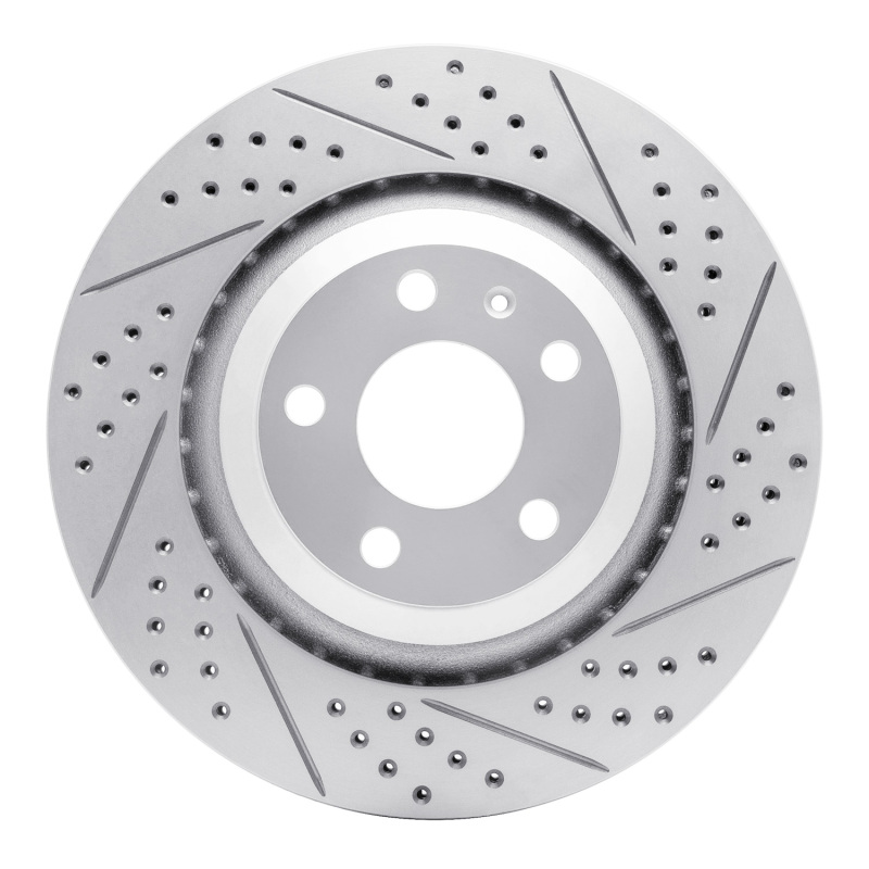Audi A6 Quattro Brake Rotor (1) - Rear Right - DFC - Drilled & Slotted Geoperformance - `05-`11