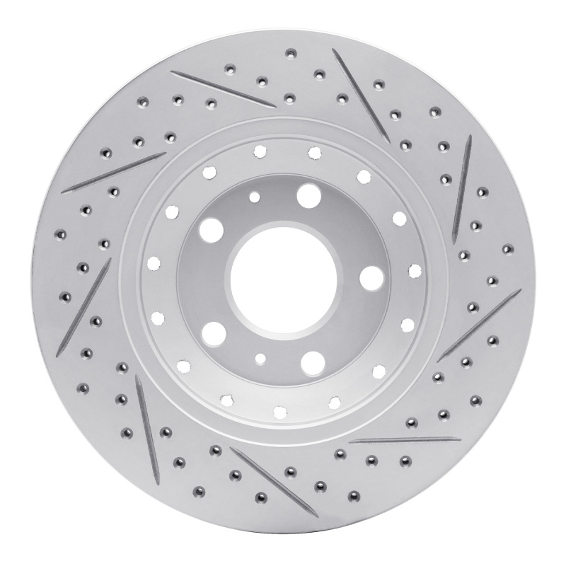Audi A8 Brake Rotor (1) - Rear Left - DFC - Drilled & Slotted Geoperformance - `04-`10