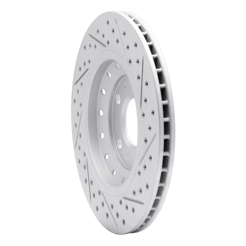 Audi A8 Brake Rotor (1) - Rear Left - DFC - Drilled & Slotted Geoperformance - `04-`10
