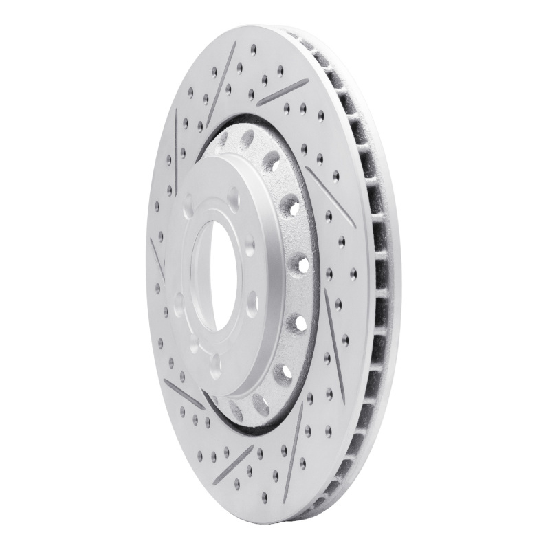 Audi A8 Brake Rotor (1) - Rear Left - DFC - Drilled & Slotted Geoperformance - `04-`10