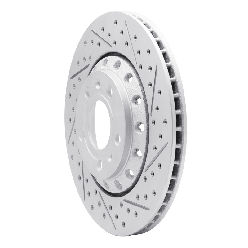 Audi A8 Brake Rotor (1) - Rear Right - DFC - Geoperformance Rotors - Drilled & Slotted - `04-`10