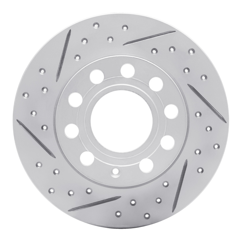 Audi A4 Quattro Brake Rotor (1) - Rear Left - DFC - Geoperformance Drilled & Slotted - `02-`06 Audi A4 Quattro Brake Rotor (1) - Rear Left - DFC - Geoperformance Drilled & Slotted - `02-`06