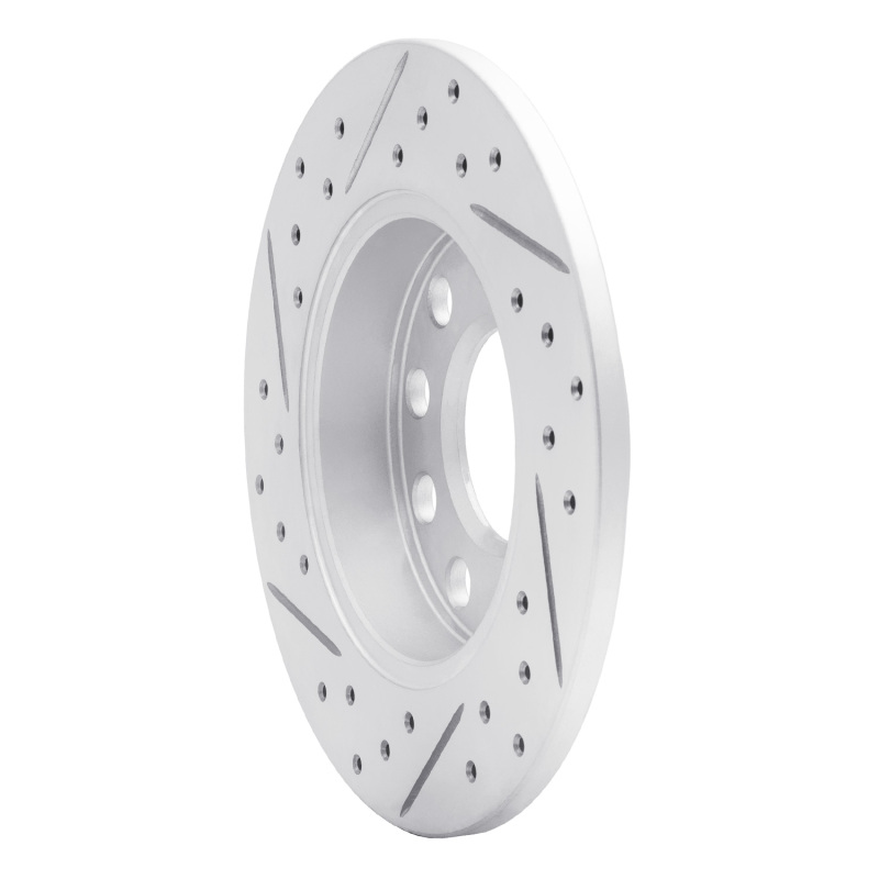 Audi A4 Brake Rotor (1) - Rear Right - DFC - Drilled & Slotted Geoperformance - `02-`06