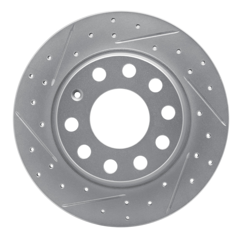 Audi A4 Quattro Brake Rotor (1) - Rear Left - DFC - Drilled & Slotted Geoperformance - `00-`08