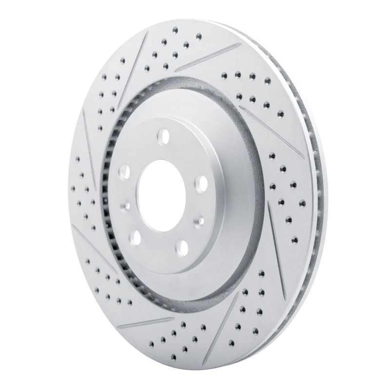 Audi A8 Brake Rotor (1) - Rear Left - DFC - Drilled & Slotted Geoperformance - `04-`18