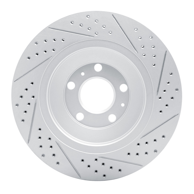 Audi A8 Brake Rotor (1) - Rear Left - DFC - Drilled & Slotted Geoperformance - `04-`18