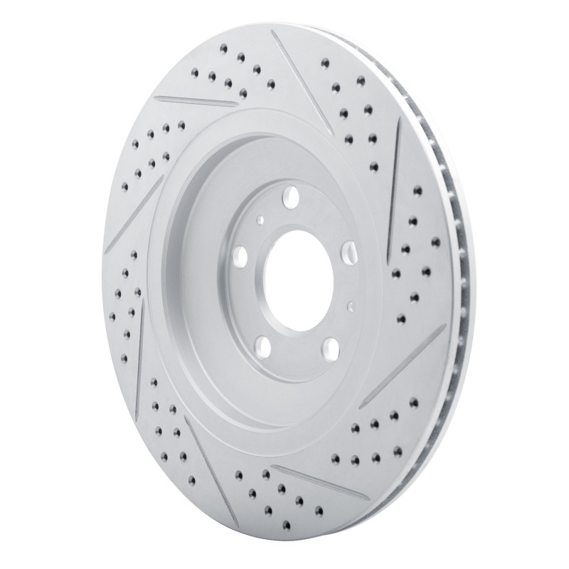 Audi A8 Brake Rotor (1) - Rear Left - DFC - Drilled & Slotted Geoperformance - `04-`18