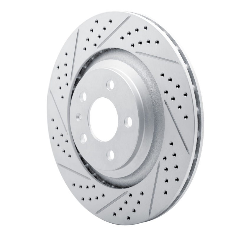 Audi S6 Brake Rotor (1) - Rear Left - DFC - Drilled & Slotted Geoperformance - `07-`11