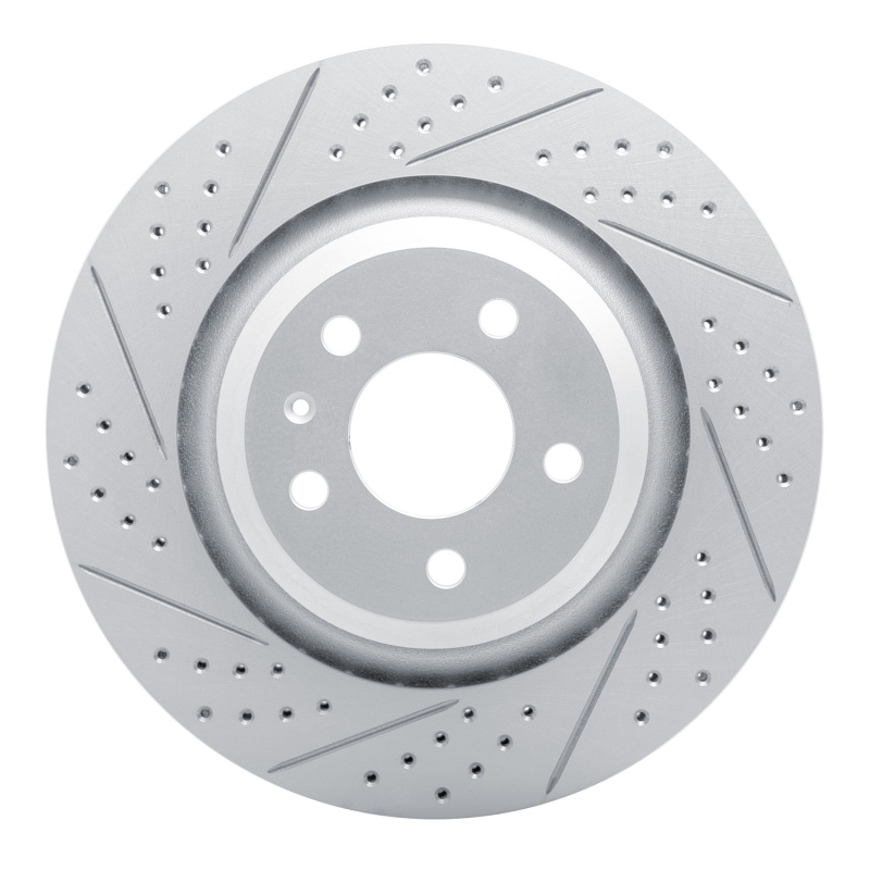 Audi S6 Brake Rotor (1) - Rear Left - DFC - Drilled & Slotted Geoperformance - `07-`11