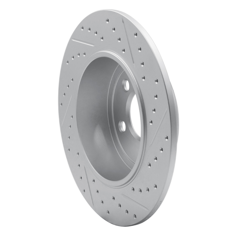 Audi TT Brake Rotor (1) - Rear Left - DFC - Geoperformance Rotor - Drilled and Slotted - `08-`15