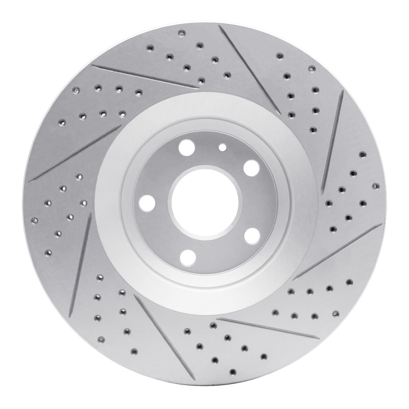 Audi TT Quattro Brake Rotor (1) - Front Left - DFC - Geoperformance Rotor - Drilled and Slotted - `08-`11