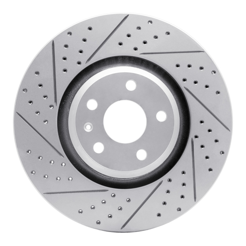 Audi TT Quattro Brake Rotor (1) - Front Left - DFC - Geoperformance Rotor - Drilled and Slotted - `08-`11