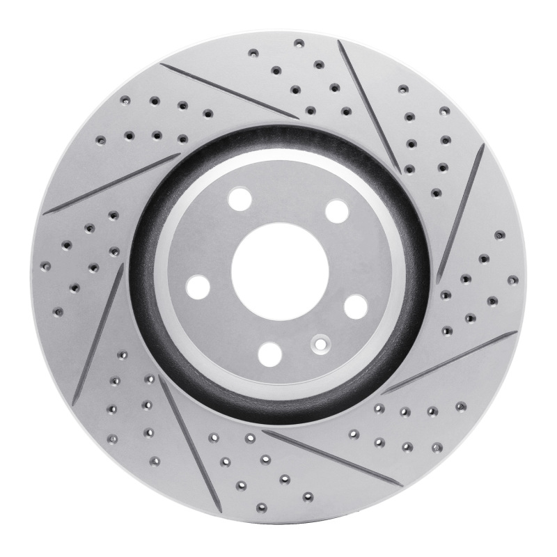 Audi TT Quattro Brake Rotor (1) - Front Right - DFC - Geoperformance Rotor - Drilled and Slotted - `08-`11