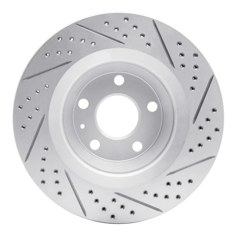 Audi Tts Quattro Brake Rotor (1) - Rear Left - DFC - Geoperformance Drilled & Slotted - `08-`15