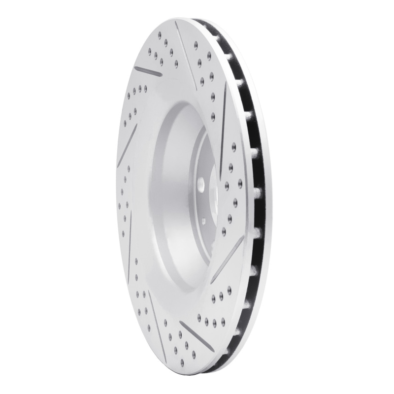 Audi Tts Quattro Brake Rotor (1) - Rear Left - DFC - Geoperformance Drilled & Slotted - `08-`15