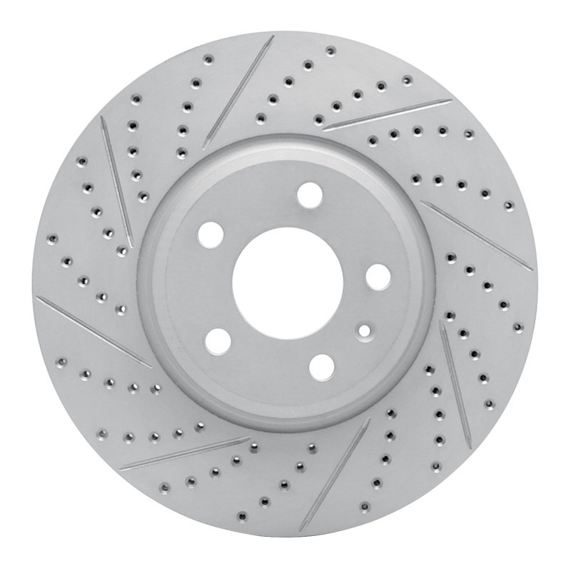 Audi A5 Brake Rotor (1) - Front Left - DFC - Geoperformance Drilled & Slotted - `08-`12