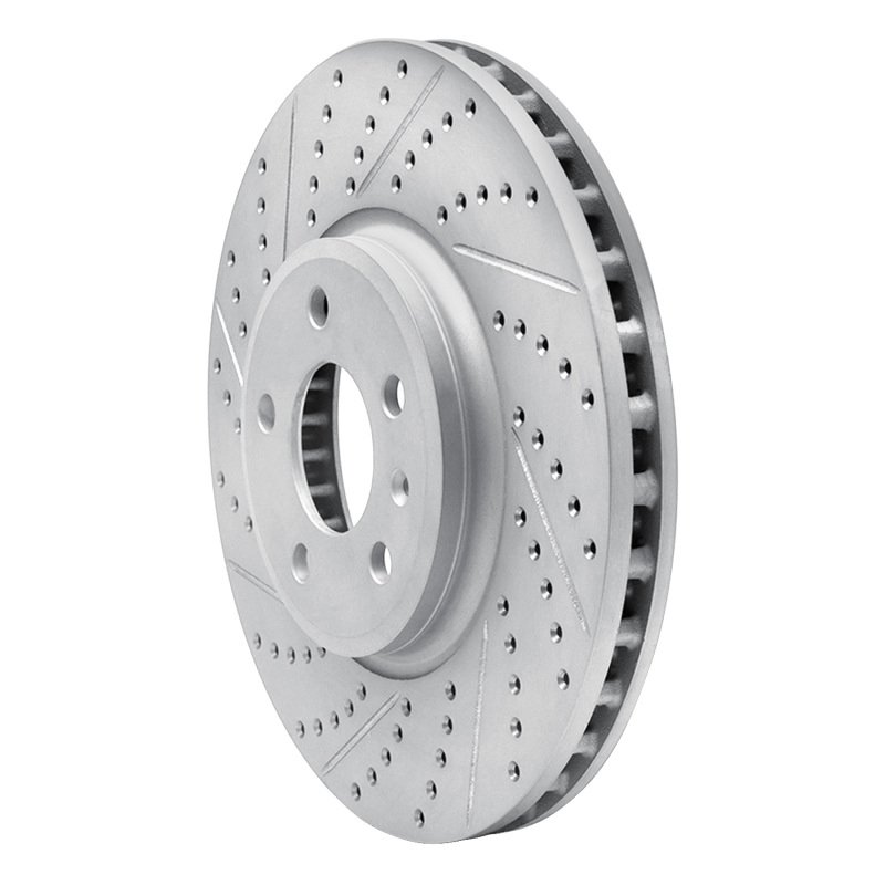 Audi A5 Brake Rotor (1) - Front Left - DFC - Geoperformance Drilled & Slotted - `08-`12