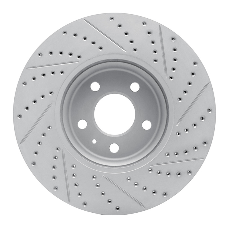 Audi A5 Brake Rotor (1) - Front Left - DFC - Geoperformance Drilled & Slotted - `08-`12