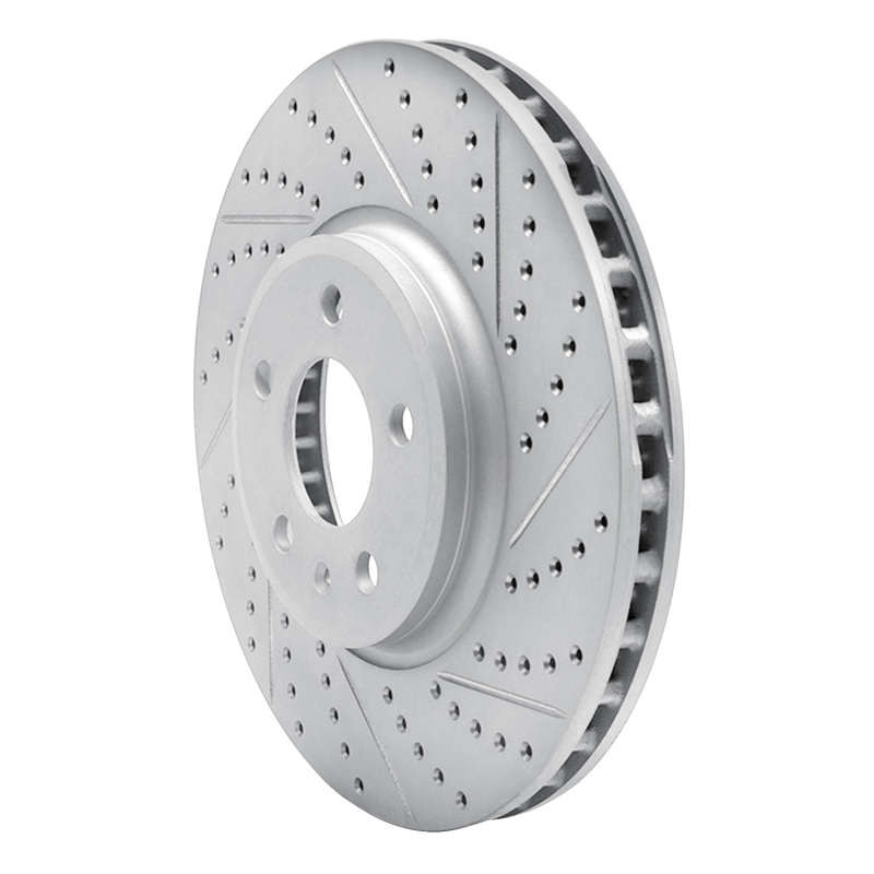 Audi Q5 Brake Rotor (1) - Front Right - DFC - Geoperformance Drilled & Slotted - `08-`12