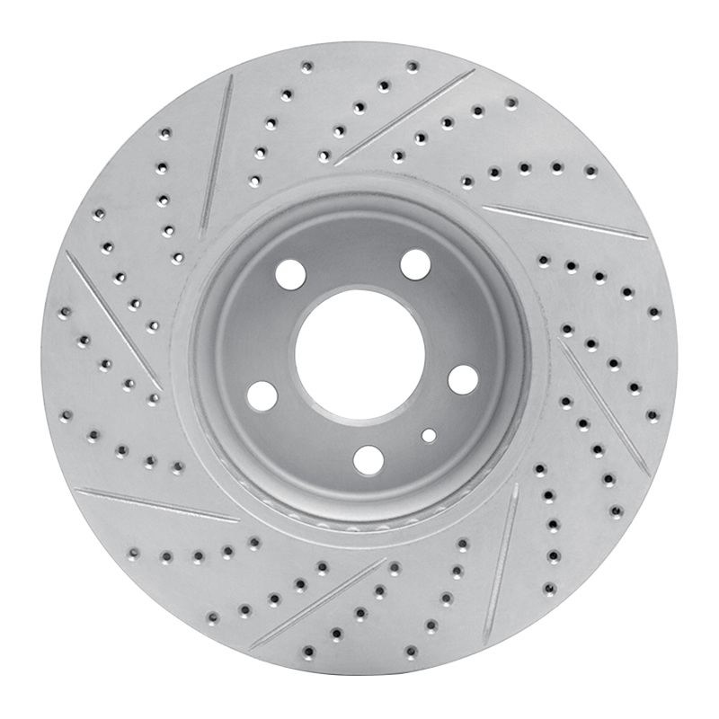 Audi Q5 Brake Rotor (1) - Front Right - DFC - Geoperformance Drilled & Slotted - `08-`12