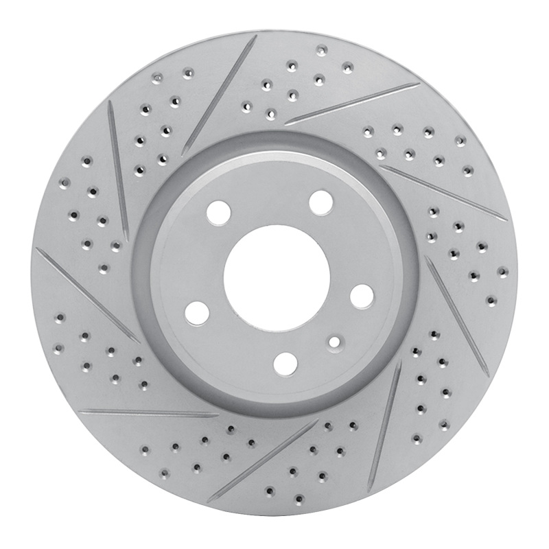 Audi A4 Allroad Brake Rotor (1) - Front Left - DFC - Drilled & Slotted Geoperformance - `11-`17